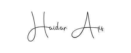 Download transparent PNG signature for name Haidar Alif styled with Andilay-7BmLP font. Ready to paste directly into PDF and Word agreements. Haidar Alif signature style 4 images and pictures png
