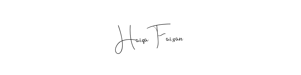 Haiqa Faizan stylish signature style. Best Handwritten Sign (Andilay-7BmLP) for my name. Handwritten Signature Collection Ideas for my name Haiqa Faizan. Haiqa Faizan signature style 4 images and pictures png