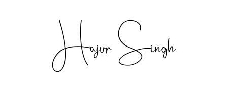 A stylish, flowing autograph style designed for name Hajur Singh using Andilay-7BmLP typography. Perfect for digital creative projects. Hajur Singh signature style 4 images and pictures png