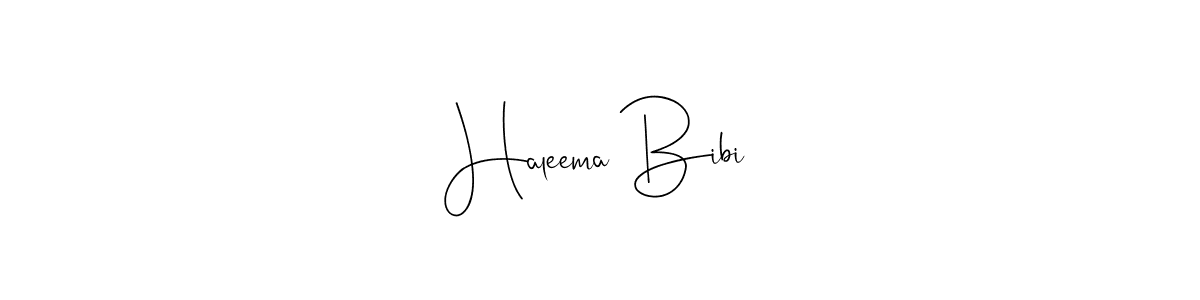 Use a signature maker to create a handwritten signature online. With this signature software, you can design (Andilay-7BmLP) your own signature for name Haleema Bibi. Haleema Bibi signature style 4 images and pictures png