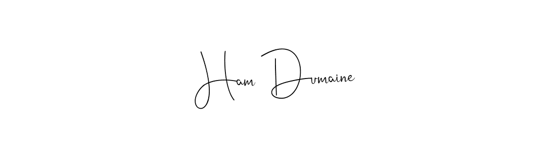 It looks lik you need a new signature style for name Ham Dumaine. Design unique handwritten (Andilay-7BmLP) signature with our free signature maker in just a few clicks. Ham Dumaine signature style 4 images and pictures png