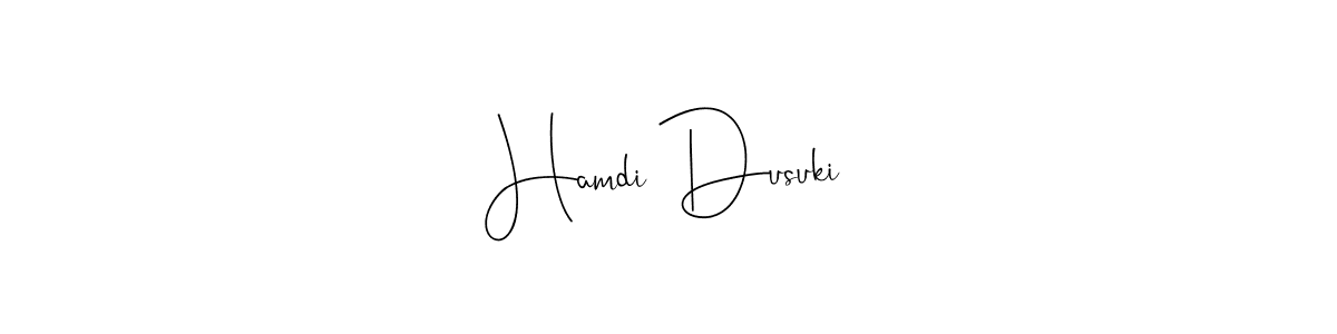 Make a beautiful signature design for name Hamdi Dusuki. Use this online signature maker to create a handwritten signature for free. Hamdi Dusuki signature style 4 images and pictures png