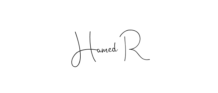 Make a short Hamed R signature style. Manage your documents anywhere anytime using Andilay-7BmLP. Create and add eSignatures, submit forms, share and send files easily. Hamed R signature style 4 images and pictures png