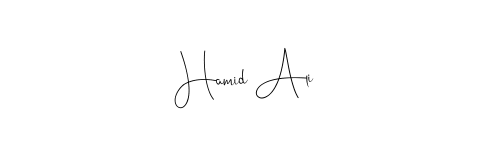 Use a signature maker to create a handwritten signature online. With this signature software, you can design (Andilay-7BmLP) your own signature for name Hamid Ali . Hamid Ali  signature style 4 images and pictures png