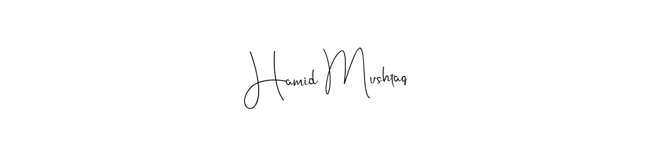 This is the best signature style for the Hamid Mushtaq name. Also you like these signature font (Andilay-7BmLP). Mix name signature. Hamid Mushtaq signature style 4 images and pictures png