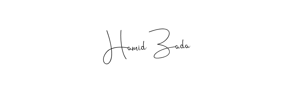 if you are searching for the best signature style for your name Hamid Zada. so please give up your signature search. here we have designed multiple signature styles  using Andilay-7BmLP. Hamid Zada signature style 4 images and pictures png