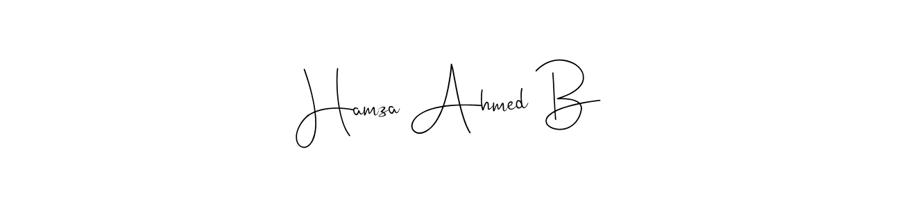 See photos of Hamza Ahmed B official signature by Spectra . Check more albums & portfolios. Read reviews & check more about Andilay-7BmLP font. Hamza Ahmed B signature style 4 images and pictures png