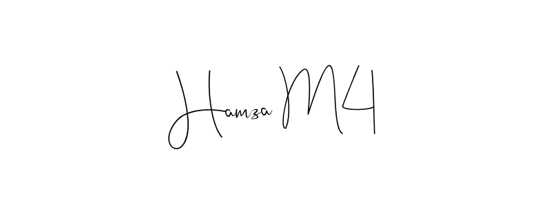 You can use this online signature creator to create a handwritten signature for the name Hamza M4. This is the best online autograph maker. Hamza M4 signature style 4 images and pictures png