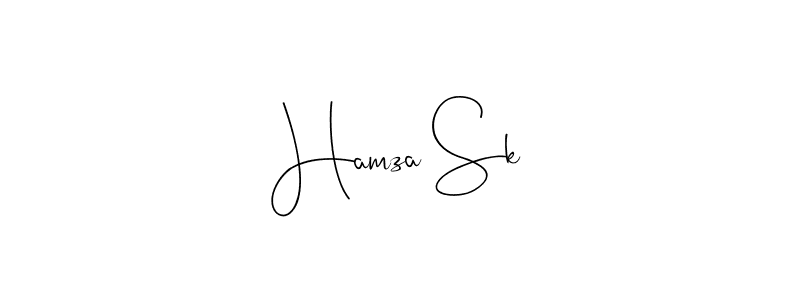 You should practise on your own different ways (Andilay-7BmLP) to write your name (Hamza Sk) in signature. don't let someone else do it for you. Hamza Sk signature style 4 images and pictures png