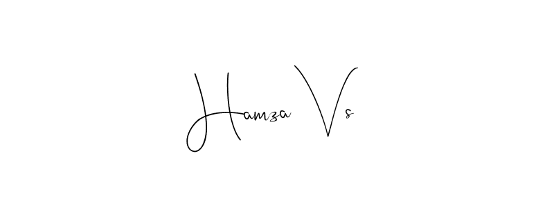 You should practise on your own different ways (Andilay-7BmLP) to write your name (Hamza Vs) in signature. don't let someone else do it for you. Hamza Vs signature style 4 images and pictures png
