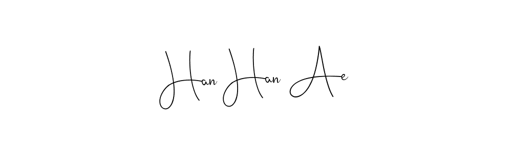 This is the best signature style for the Han Han Ae name. Also you like these signature font (Andilay-7BmLP). Mix name signature. Han Han Ae signature style 4 images and pictures png