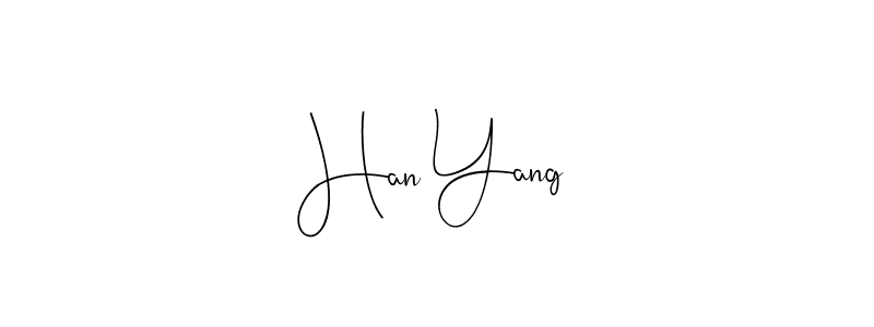 Design your own signature with our free online signature maker. With this signature software, you can create a handwritten (Andilay-7BmLP) signature for name Han Yang. Han Yang signature style 4 images and pictures png