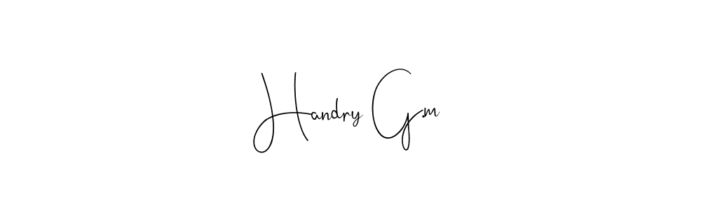 How to make Handry G.m name signature. Use Andilay-7BmLP style for creating short signs online. This is the latest handwritten sign. Handry G.m signature style 4 images and pictures png