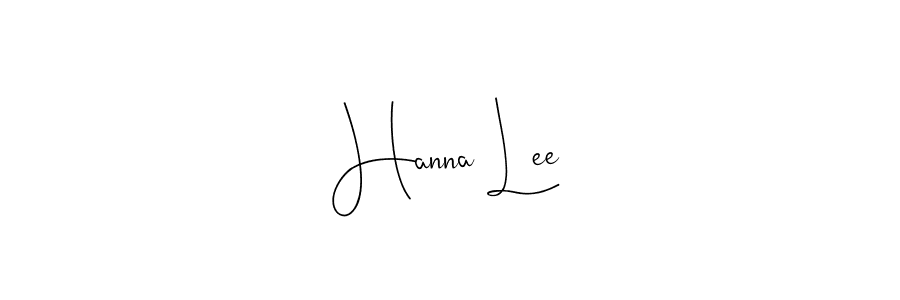 if you are searching for the best signature style for your name Hanna Lee. so please give up your signature search. here we have designed multiple signature styles  using Andilay-7BmLP. Hanna Lee signature style 4 images and pictures png
