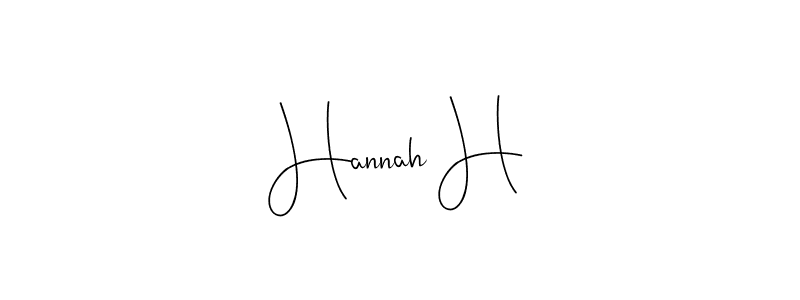 Make a beautiful signature design for name Hannah H. Use this online signature maker to create a handwritten signature for free. Hannah H signature style 4 images and pictures png