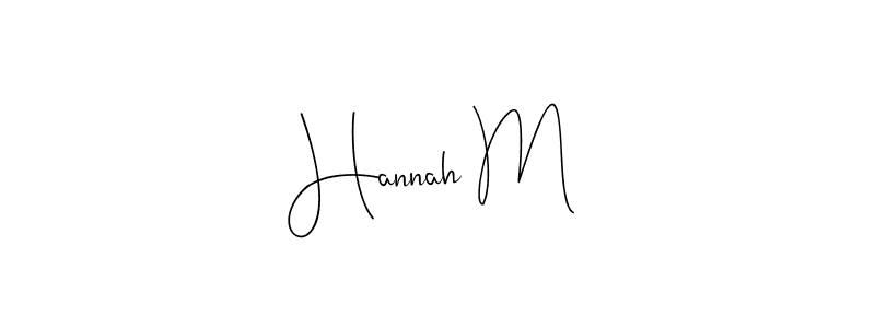 How to Draw Hannah M signature style? Andilay-7BmLP is a latest design signature styles for name Hannah M. Hannah M signature style 4 images and pictures png