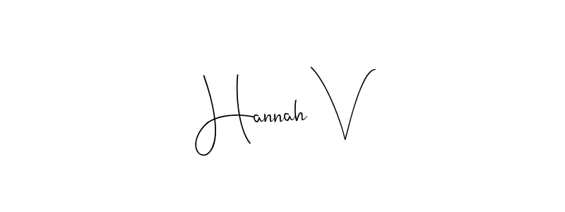 Similarly Andilay-7BmLP is the best handwritten signature design. Signature creator online .You can use it as an online autograph creator for name Hannah V. Hannah V signature style 4 images and pictures png