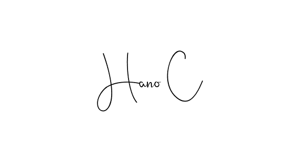 The best way (Andilay-7BmLP) to make a short signature is to pick only two or three words in your name. The name Hano C include a total of six letters. For converting this name. Hano C signature style 4 images and pictures png