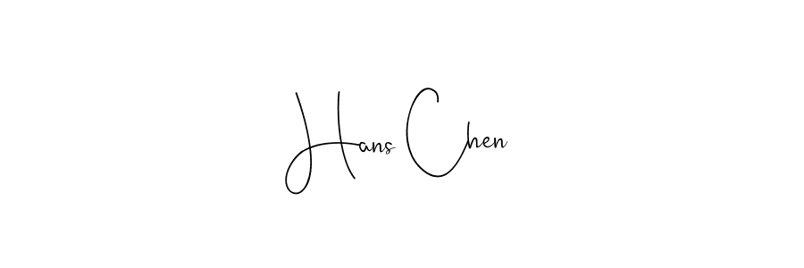 Make a beautiful signature design for name Hans Chen. With this signature (Andilay-7BmLP) style, you can create a handwritten signature for free. Hans Chen signature style 4 images and pictures png