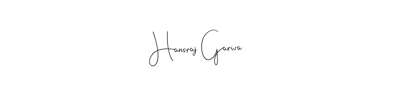 The best way (Andilay-7BmLP) to make a short signature is to pick only two or three words in your name. The name Hansraj Garwa include a total of six letters. For converting this name. Hansraj Garwa signature style 4 images and pictures png