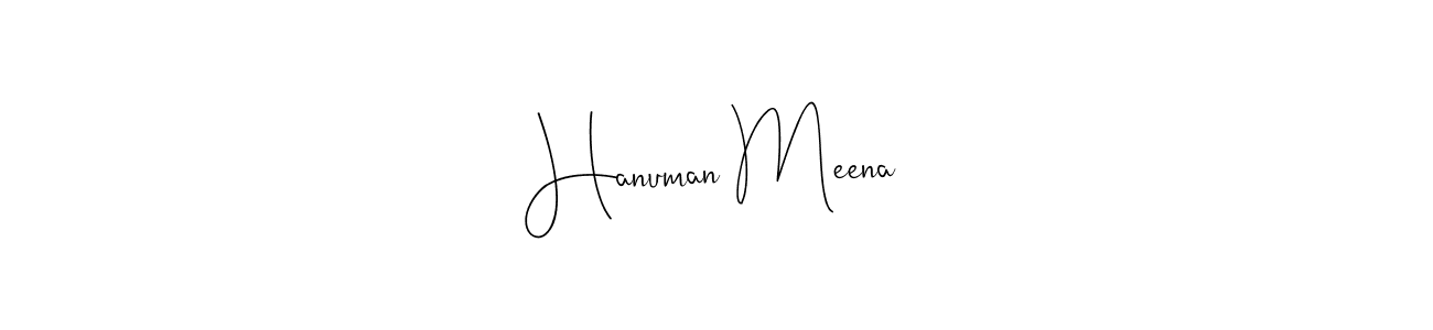 The best way (Andilay-7BmLP) to make a short signature is to pick only two or three words in your name. The name Hanuman Meena include a total of six letters. For converting this name. Hanuman Meena signature style 4 images and pictures png