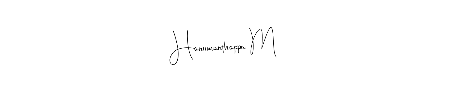 Also we have Hanumanthappa M name is the best signature style. Create professional handwritten signature collection using Andilay-7BmLP autograph style. Hanumanthappa M signature style 4 images and pictures png