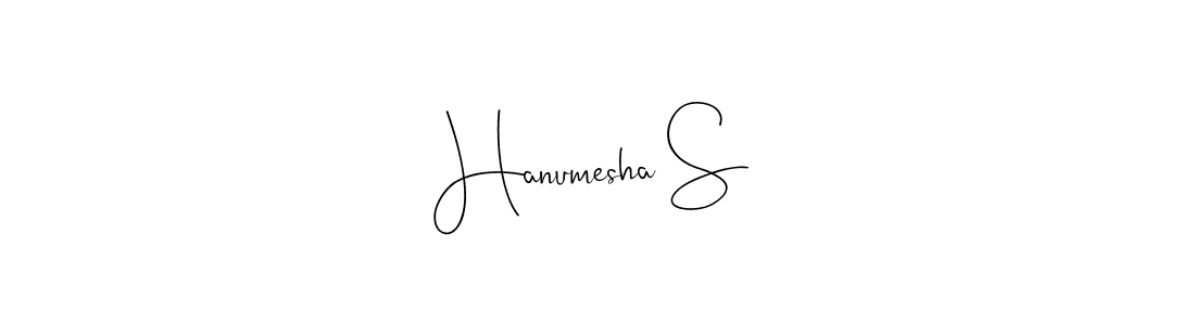 Make a beautiful signature design for name Hanumesha S. Use this online signature maker to create a handwritten signature for free. Hanumesha S signature style 4 images and pictures png