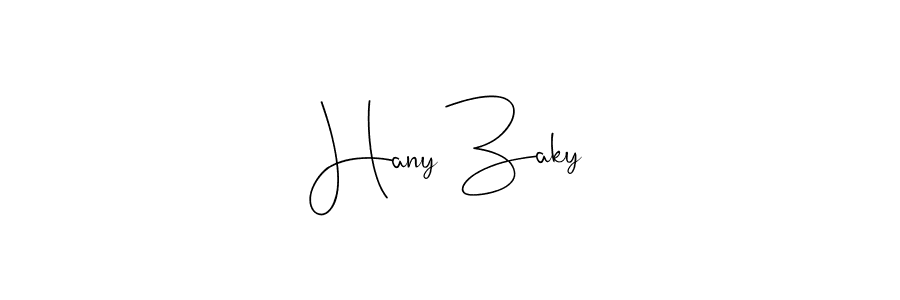 Create a beautiful signature design for name Hany Zaky. With this signature (Andilay-7BmLP) fonts, you can make a handwritten signature for free. Hany Zaky signature style 4 images and pictures png