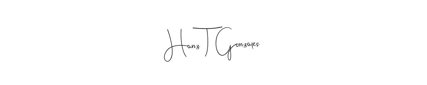 It looks lik you need a new signature style for name Hanz T Gonzales. Design unique handwritten (Andilay-7BmLP) signature with our free signature maker in just a few clicks. Hanz T Gonzales signature style 4 images and pictures png