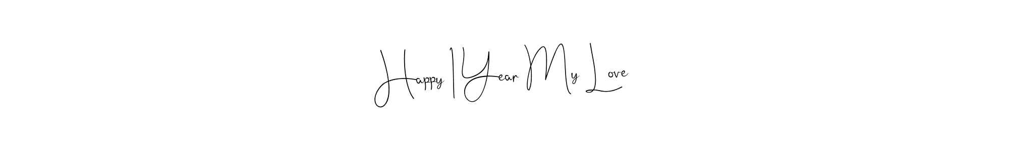 You should practise on your own different ways (Andilay-7BmLP) to write your name (Happy 1 Year My Love) in signature. don't let someone else do it for you. Happy 1 Year My Love signature style 4 images and pictures png