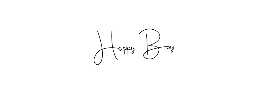 How to make Happy Boy signature? Andilay-7BmLP is a professional autograph style. Create handwritten signature for Happy Boy name. Happy Boy signature style 4 images and pictures png