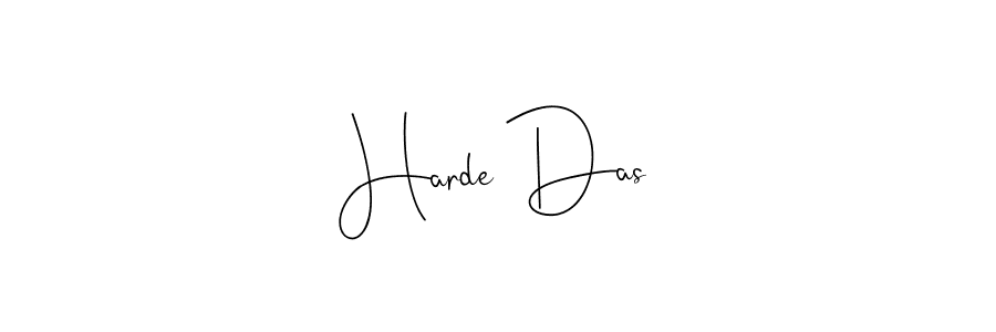 Make a beautiful signature design for name Harde Das. Use this online signature maker to create a handwritten signature for free. Harde Das signature style 4 images and pictures png