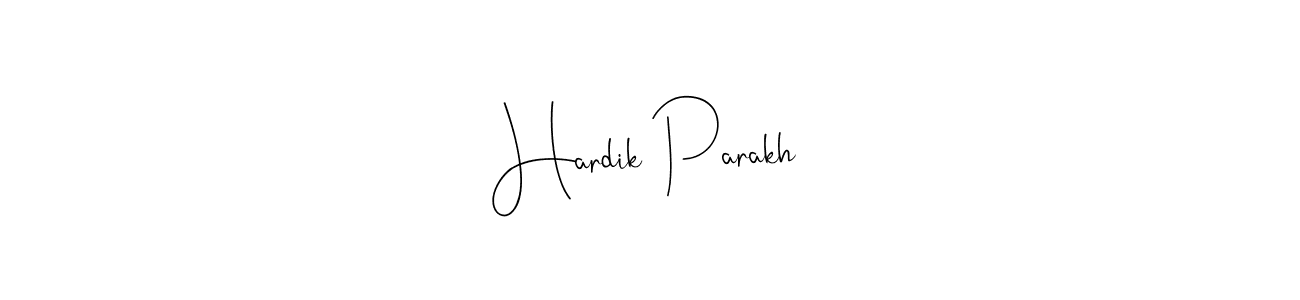 The best way (Andilay-7BmLP) to make a short signature is to pick only two or three words in your name. The name Hardik Parakh include a total of six letters. For converting this name. Hardik Parakh signature style 4 images and pictures png
