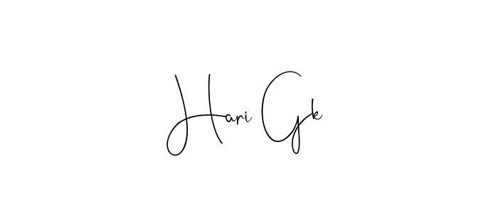 Also we have Hari Gk name is the best signature style. Create professional handwritten signature collection using Andilay-7BmLP autograph style. Hari Gk signature style 4 images and pictures png