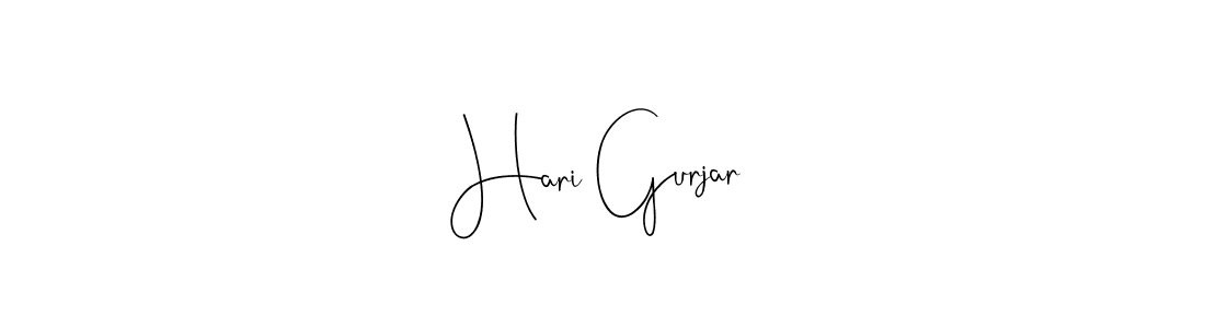 The best way (Andilay-7BmLP) to make a short signature is to pick only two or three words in your name. The name Hari Gurjar include a total of six letters. For converting this name. Hari Gurjar signature style 4 images and pictures png