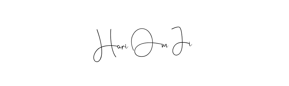 Make a beautiful signature design for name Hari Om Ji. Use this online signature maker to create a handwritten signature for free. Hari Om Ji signature style 4 images and pictures png