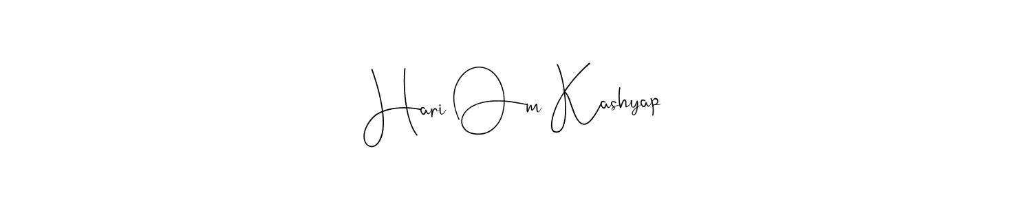 Make a beautiful signature design for name Hari Om Kashyap. Use this online signature maker to create a handwritten signature for free. Hari Om Kashyap signature style 4 images and pictures png