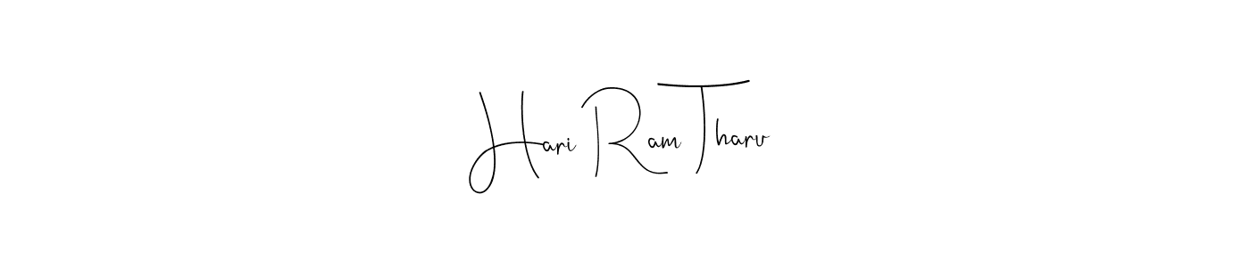 Hari Ram Tharu stylish signature style. Best Handwritten Sign (Andilay-7BmLP) for my name. Handwritten Signature Collection Ideas for my name Hari Ram Tharu. Hari Ram Tharu signature style 4 images and pictures png