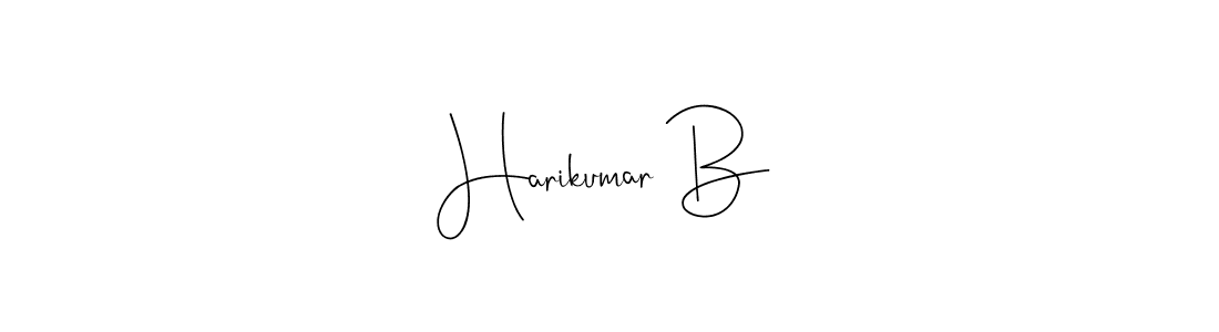 Use a signature maker to create a handwritten signature online. With this signature software, you can design (Andilay-7BmLP) your own signature for name Harikumar B. Harikumar B signature style 4 images and pictures png