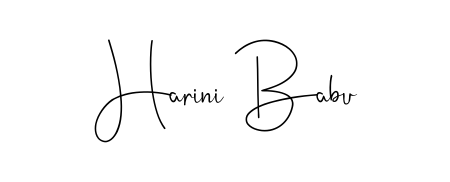 Looking for an artistic signature for Harini Babu? The Andilay-7BmLP calligraphy style gives a sophisticated flow suitable for business cards and emails. Harini Babu signature style 4 images and pictures png