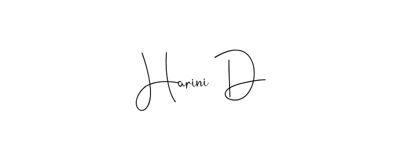 Make a beautiful signature design for name Harini D. Use this online signature maker to create a handwritten signature for free. Harini D signature style 4 images and pictures png