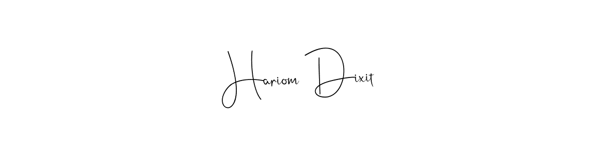 This is the best signature style for the Hariom Dixit name. Also you like these signature font (Andilay-7BmLP). Mix name signature. Hariom Dixit signature style 4 images and pictures png