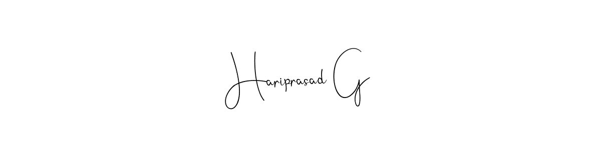 Similarly Andilay-7BmLP is the best handwritten signature design. Signature creator online .You can use it as an online autograph creator for name Hariprasad G. Hariprasad G signature style 4 images and pictures png