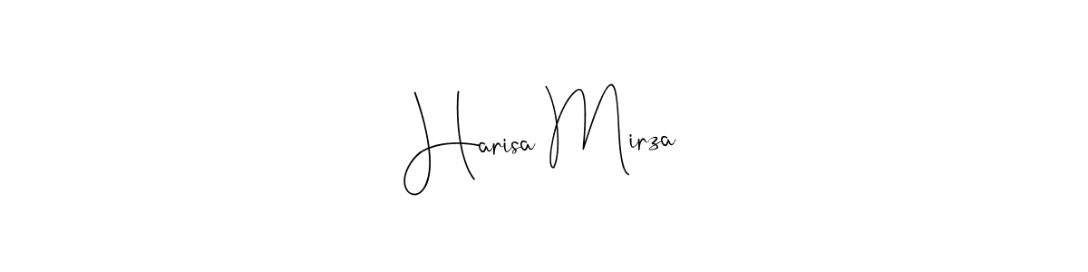 Use a signature maker to create a handwritten signature online. With this signature software, you can design (Andilay-7BmLP) your own signature for name Harisa Mirza. Harisa Mirza signature style 4 images and pictures png