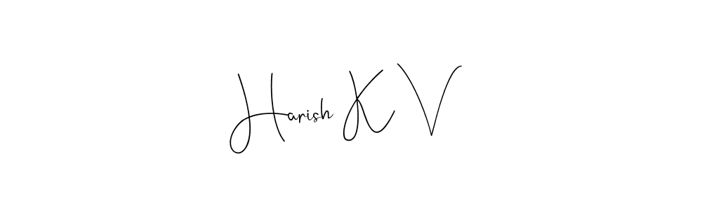 Best and Professional Signature Style for Harish K V. Andilay-7BmLP Best Signature Style Collection. Harish K V signature style 4 images and pictures png