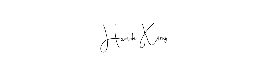 Create a beautiful signature design for name Harish King. With this signature (Andilay-7BmLP) fonts, you can make a handwritten signature for free. Harish King signature style 4 images and pictures png