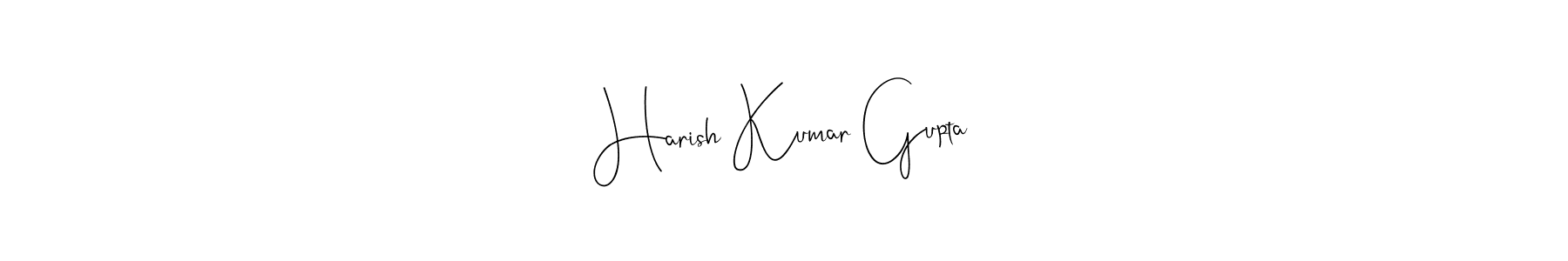 if you are searching for the best signature style for your name Harish Kumar Gupta. so please give up your signature search. here we have designed multiple signature styles  using Andilay-7BmLP. Harish Kumar Gupta signature style 4 images and pictures png