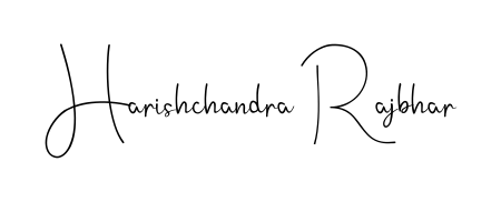 An effortless, minimalist signature concept for Harishchandra Rajbhar using Andilay-7BmLP design. Clean lines that look great on any document. Harishchandra Rajbhar signature style 4 images and pictures png
