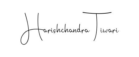 Personalize your online presence with Harishchandra Tiwari signature rendered in elegant Andilay-7BmLP font. Great for website footers and blogs. Harishchandra Tiwari signature style 4 images and pictures png
