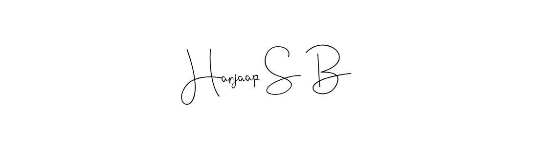 Create a beautiful signature design for name Harjaap S B. With this signature (Andilay-7BmLP) fonts, you can make a handwritten signature for free. Harjaap S B signature style 4 images and pictures png